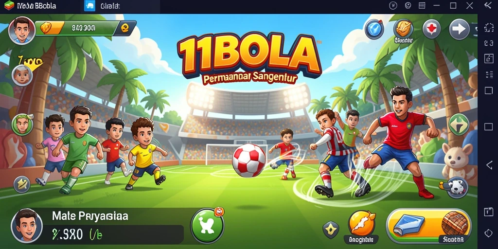 Tampilan gameplay seru dari 11BOLA yang menantang dan menghibur.