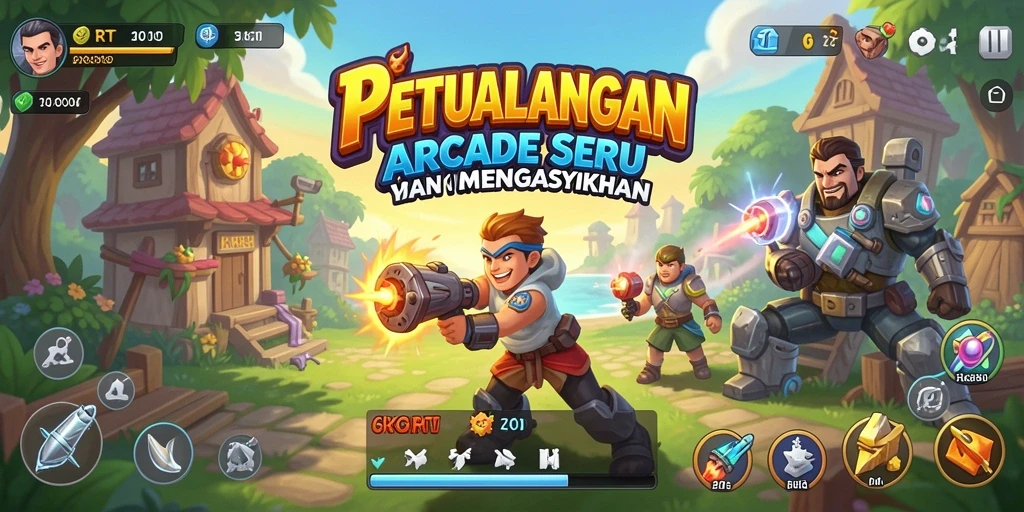 Tampilan gameplay seru dalam 6RT dengan berbagai level menantang.