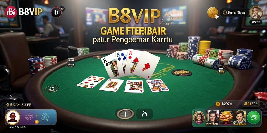 Tampilan gameplay menarik dari B8VIP yang penuh aksi Poker.