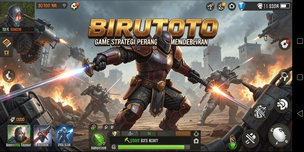 Tangkapan layar BIRUTOTO menampilkan pertempuran strategi yang mendebarkan.
