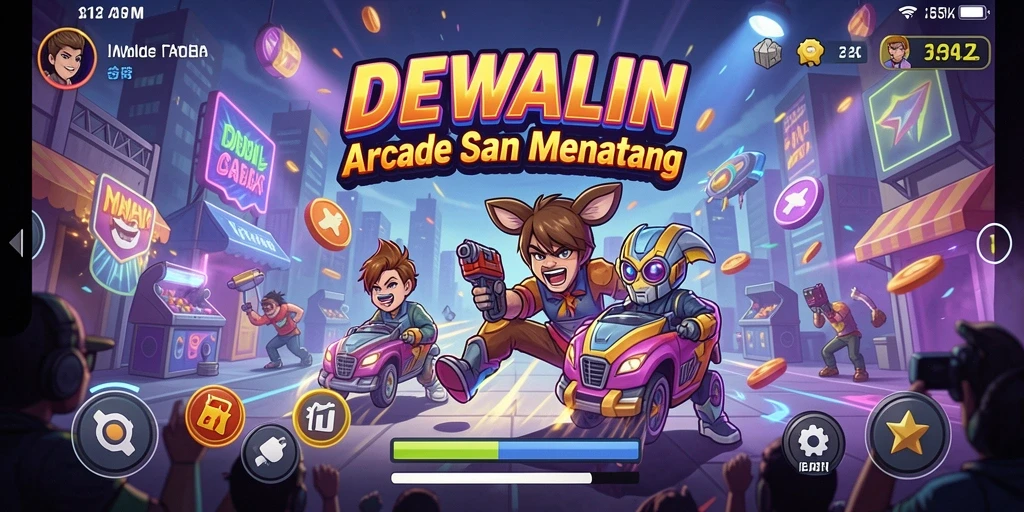 Gameplay DEWALIN yang menantang dan seru ditampilkan dalam screenshot ini.