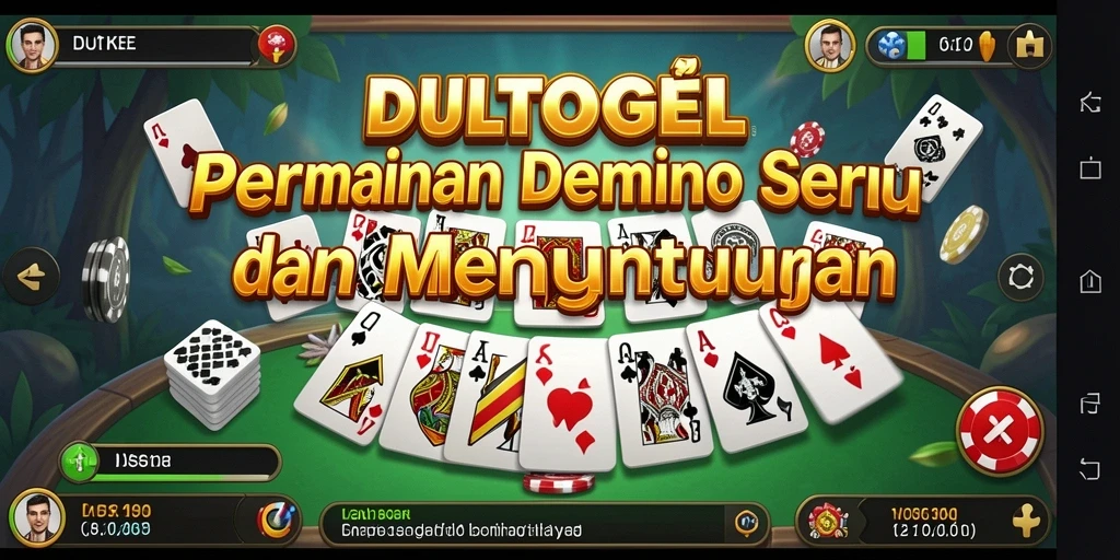 Tangkapan layar DULTOGEL menampilkan gameplay yang mendebarkan dari permainan Domino.