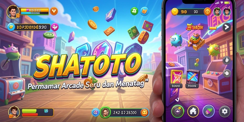 Tangkapan layar ESHATOTO menampilkan gameplay Arcade yang seru dan mendebarkan.