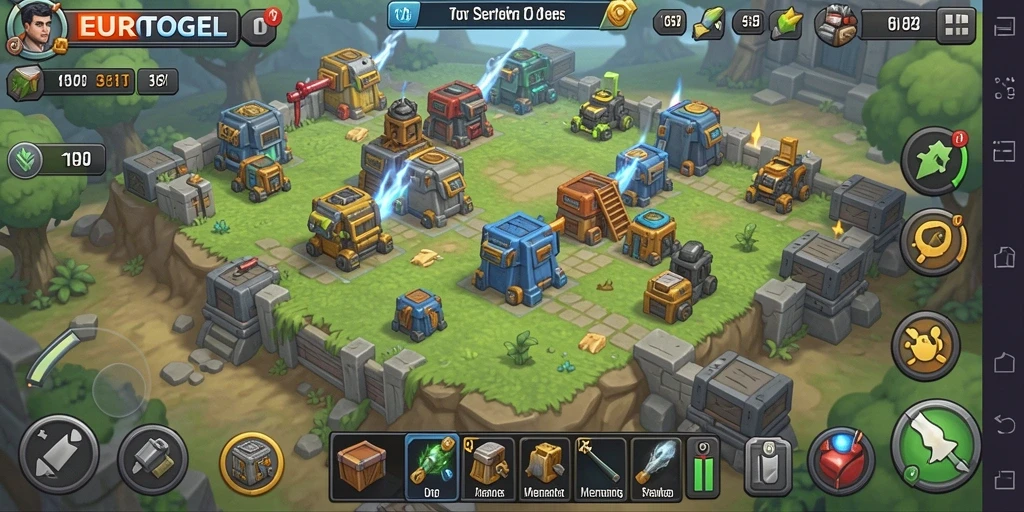 Gameplay EUROTOGEL yang menegangkan dan strategi menara.