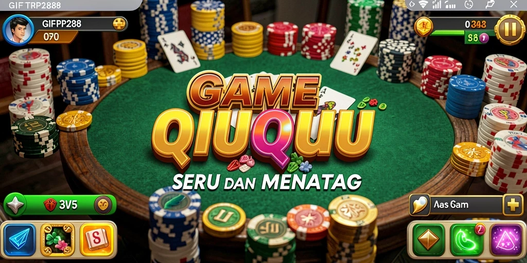 Gameplay seru dari game QiuQiu GIFTRP288 yang menantang.