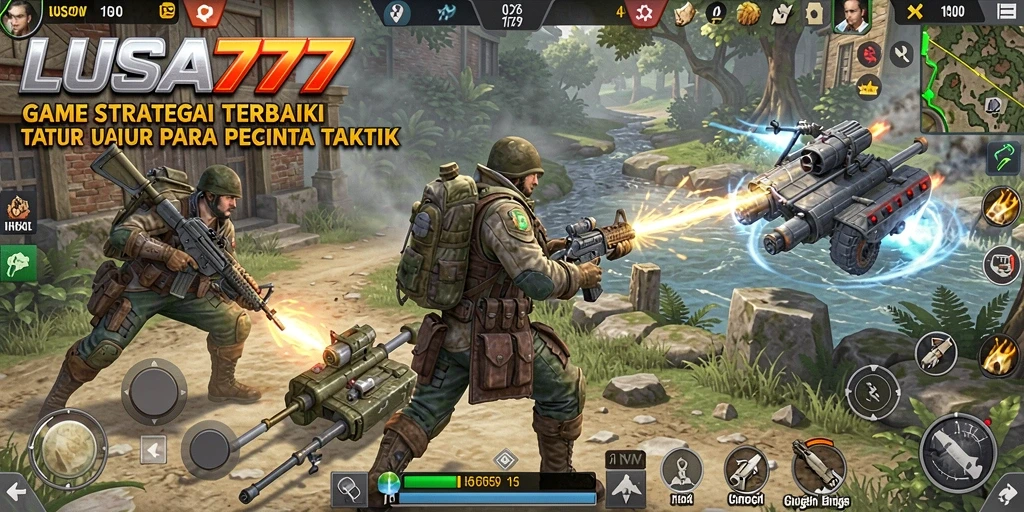 Tampilan gameplay LUSA777 yang mendebarkan di medan perang.