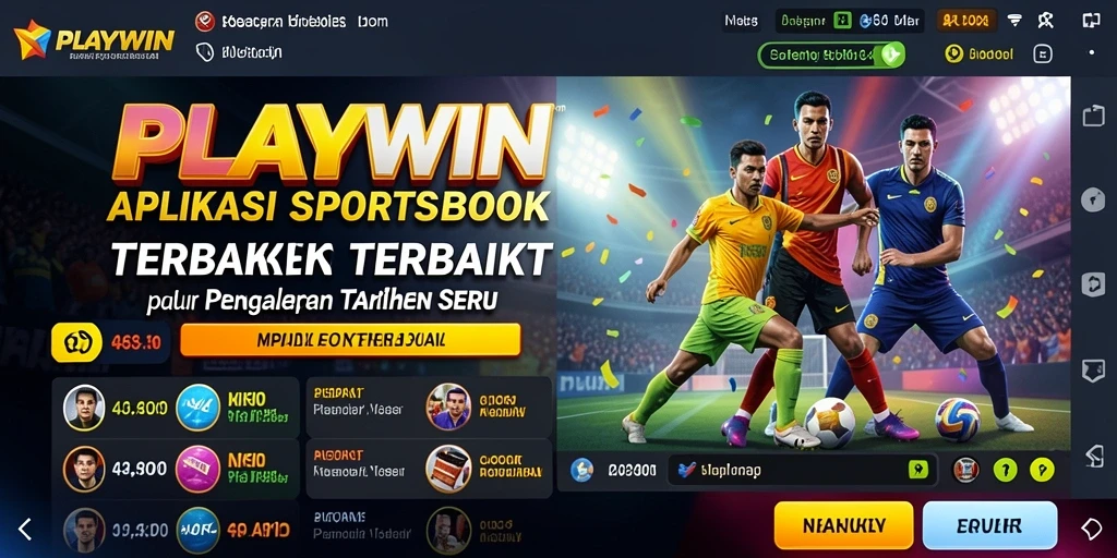 Screenshot utama PLAYWIN menampilkan antarmuka taruhan yang menarik.