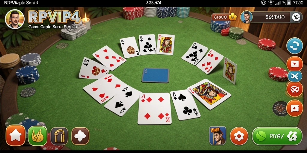 Tampilan gameplay Gaple yang seru dan menarik di RPVIP4.