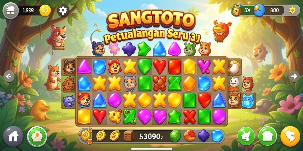 Tampilan gameplay SANGTOTO yang penuh warna dan menarik.