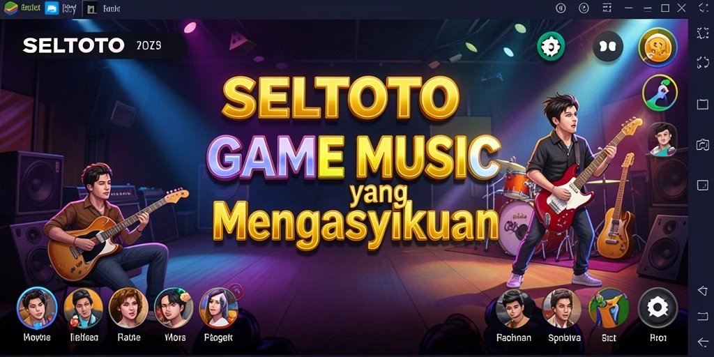 Screenshot gameplay SELTOTO menampilkan keseruan bermain musik.