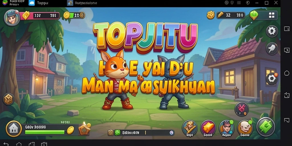 Tampilan gameplay seru dari TOPJITU yang membuat ketagihan.