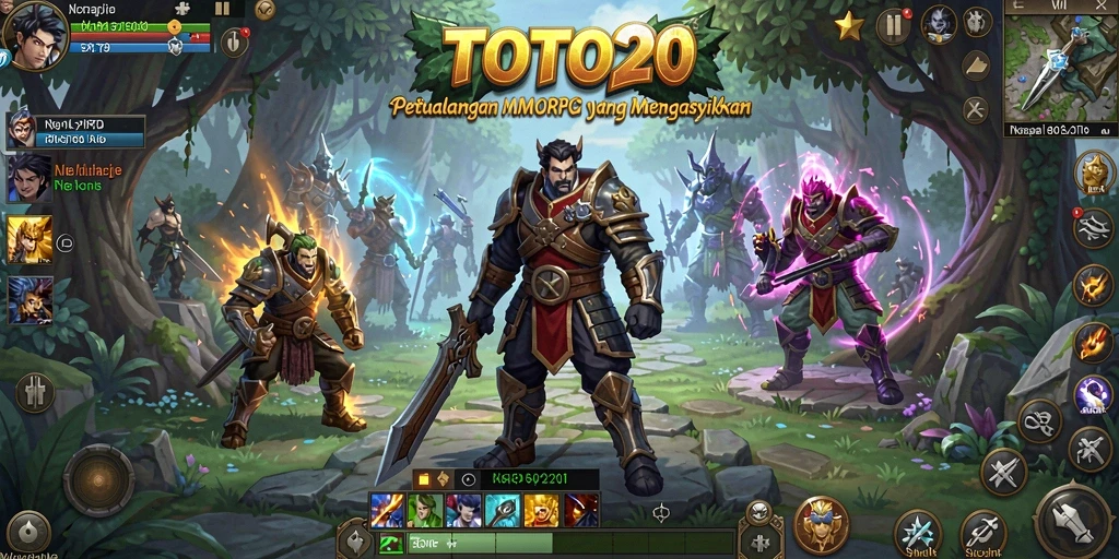 Tampilan gameplay TOTO20 yang menakjubkan dalam dunia MMORPG.
