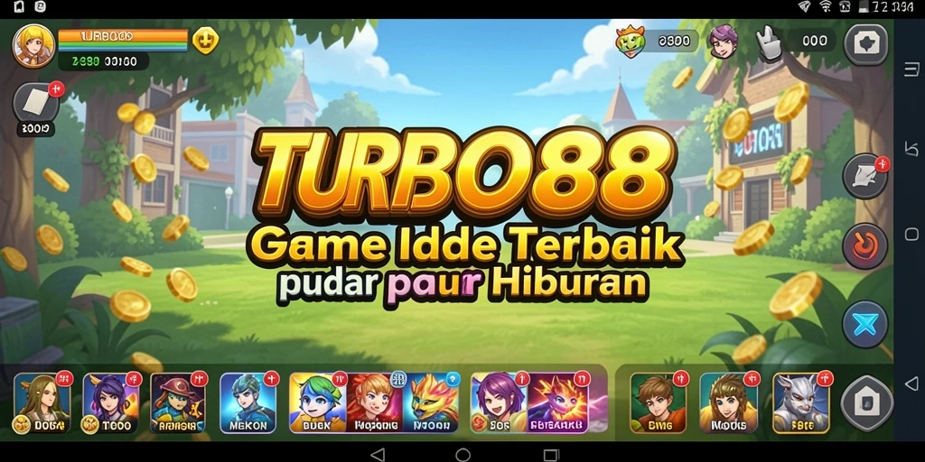 Tampilan gameplay TURBO88 yang menarik dan interaktif dalam mode Idle.