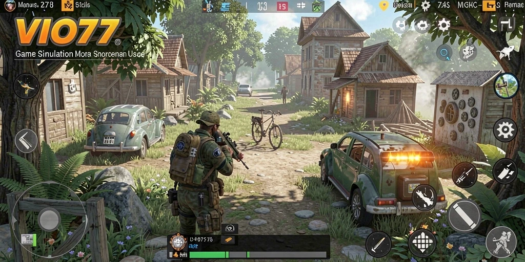 Screenshot VIO77 menampilkan gameplay simulation yang menarik dan realistis.