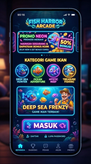 Tampilan utama aplikasi kagandan yang menarik.